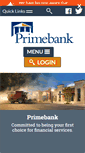 Mobile Screenshot of primebank.com